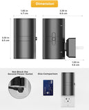 Load image into Gallery viewer, LED Night Light Plug in, Modern Night Lights Plug into Wall, Dusk to Dawn Sensor, Soft White 3000K, 0-100LM Adjustable Brightness, Dimmable Night Lights for Hallway Bedroom Stairway, 2 Pack