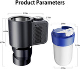 Load image into Gallery viewer, 2 in 1 Car Heating Cooling Cup Car Heated Mug,12V 36W Smart Portable Electric Heated and Cooled Travel Coffee Cup,Practical Small Cooling and Heating for Milk Water Coffee Beverage(Deep Black)