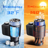 Load image into Gallery viewer, 2 in 1 Car Heating Cooling Cup Car Heated Mug,12V 36W Smart Portable Electric Heated and Cooled Travel Coffee Cup,Practical Small Cooling and Heating for Milk Water Coffee Beverage(Deep Black)